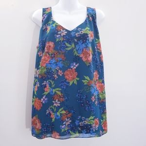 Cabi Still Life Watercolor Lined Cami Top